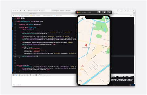 Xcode MapKit 的图像结果