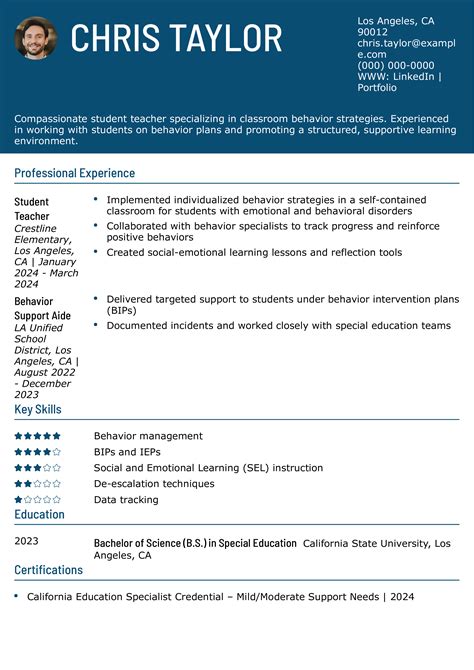 22 Best Student Teacher Resume Examples and Templates for 2025 ...