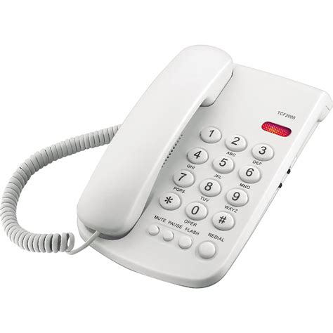 Uvital Desktop Corded Telephone, Basic Landline Support P/T Mode, Mute ...