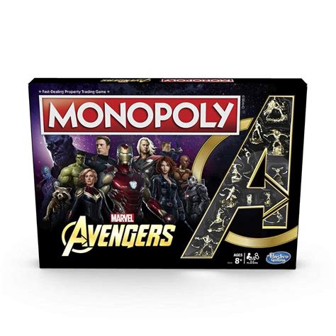 Buy Monopoly Marvel Avengers Edition Board Game for Ages 8 and Up ...