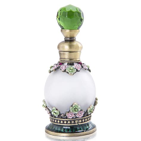 Buy YU FENG 15ml Fancy Retro Round Empty Perfume Bottle Antique Small ...