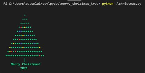 Image result for Christmas Tree Python Code Tutorial