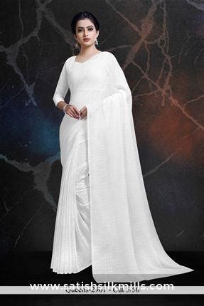 White Saree – Satish Silk Mills
