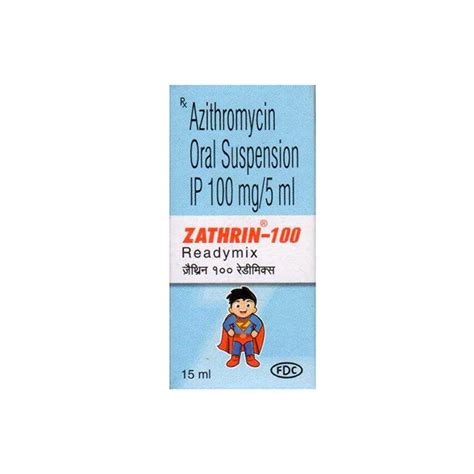 Zathrin 100 MG Suspension (15): Uses, Side Effects, Price & Dosage ...