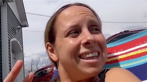 I love tanning in my front yard but have issues with my creepy neighbor - it makes hot girl ...