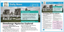 Draw Stonehenge Art Activity, Stonehenge (teacher made)