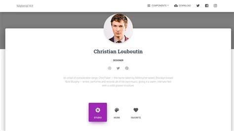 Bootstrap Profiles - Bootstrap Profile Page example : CSS Mix