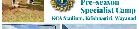 KCA-HPC Junior Men’s Pre-Season Specialist Camp | Kerala Cricket ...