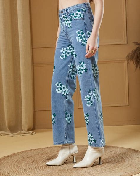 Buy Ice Blue Jeans & Jeggings for Women by Shein Online | sheinindia.in