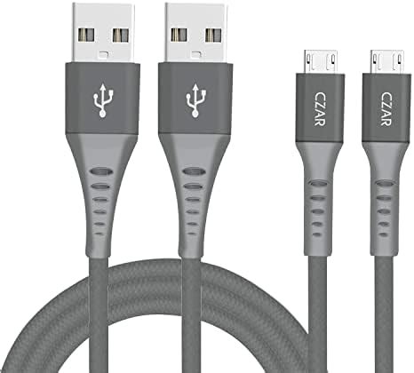 CZARTECH ( 2-Pack Micro USB Data & Fast Charging Cable, 480mbps Data ...