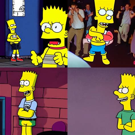 realistic Bart Simpson confused in a nightclub | Stable Diffusion | OpenArt