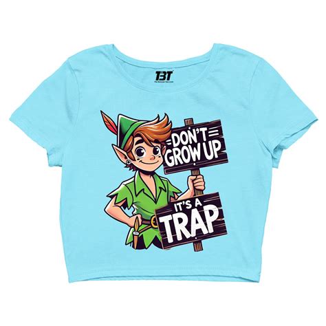 Buy Printed Crop Top - Don't Grow Up at Rs. 50 OFF 🤑 – The Banyan Tee