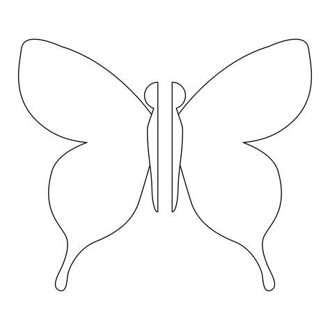 Butterfly Cut Out Pattern - 12 Free PDF Printables | Printablee
