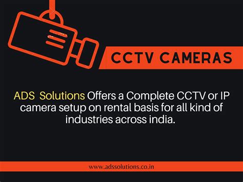 CCTV on Rent | Rental cctv in PAN India | ADS SOLUTIONS
