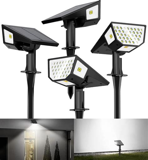 HNES 4 Pack Solar Spot Lights - Super Bright, 4 Sides India | Ubuy