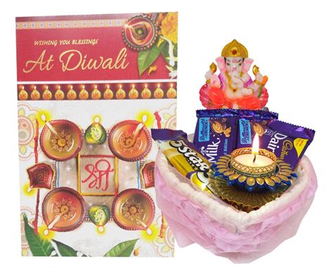 Diwali Gift Combo Includes Ganesha Idol, Dairy Milk Chocolate, Diwali ...