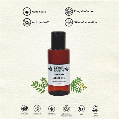 Love Earth Organic Neem Oil - 100ml – Soni Cosmetics