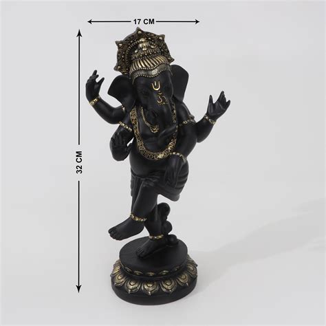 Buy Dhyana Polyresin Dancing Ganesha Figurine from Home Centre at just ...