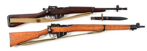 Lot Detail - (C) LOT OF 2 POST WAR BRITISH ENFIELDS: NO. 5 MK.I JUNGLE ...