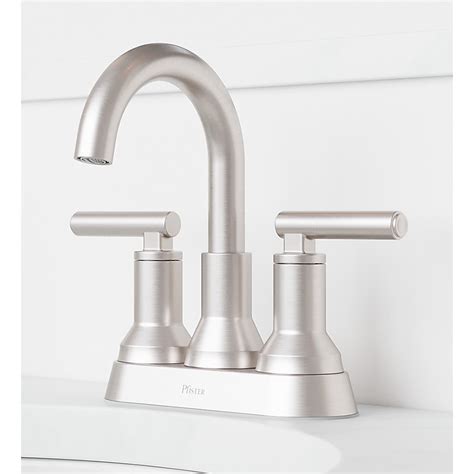 Pfister Capistrano Spot Defense Brushed Nickel 4-in centerset 2-Handle ...