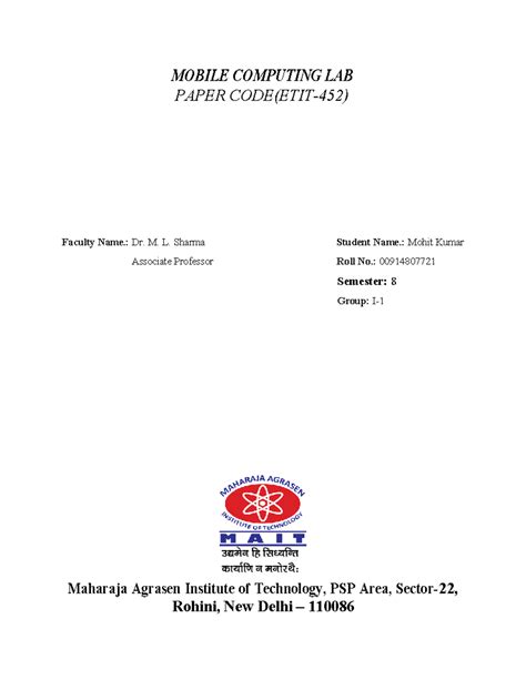 Image result for Mobile Computing Lab Manual