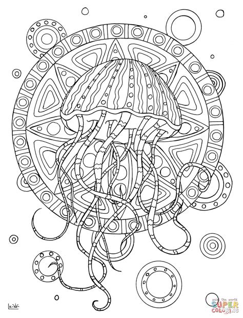 Jellyfish Coloring Pages For Adults at Christine Scheerer blog