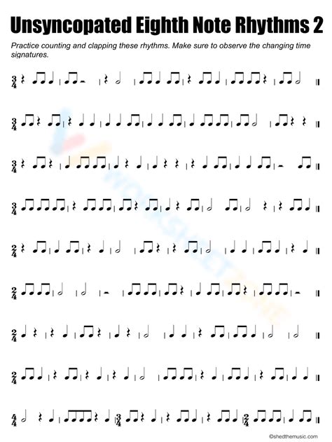 Image result for Rhythm Reading Exercises