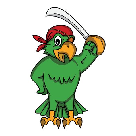 Pirate Bird Illustration Design 19483372 Vector Art at Vecteezy