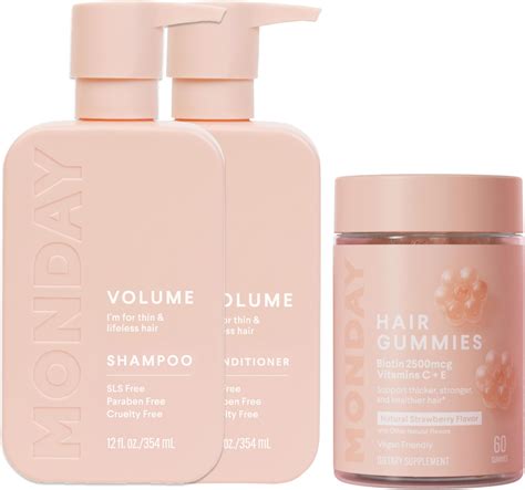 Amazon.com : MONDAY HAIRCARE Volume Shampoo and Conditioner Set 12oz ...