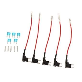 FLAWISH 5Pcs Car Add-a-Circuit Fuse TAP Adapter Mini ATM APM Blade Fuse ...