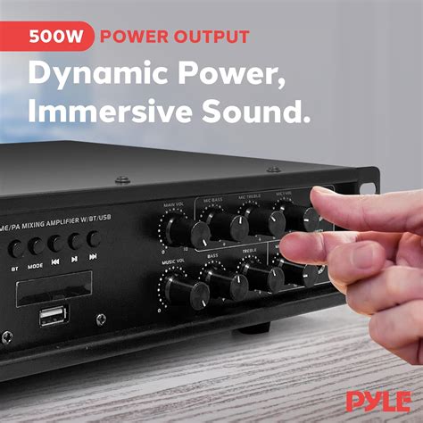 Pyle Bluetooth PA Mixing Amplifier - 500W Home Audio India | Ubuy
