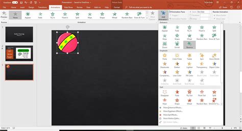 Custom Animation PowerPoint 的图像结果