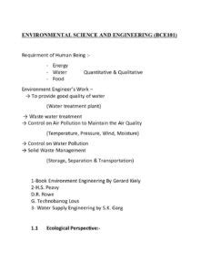 SSB Regional Institute of Science & Technology | ENVIRONMENTAL(CIVIL)