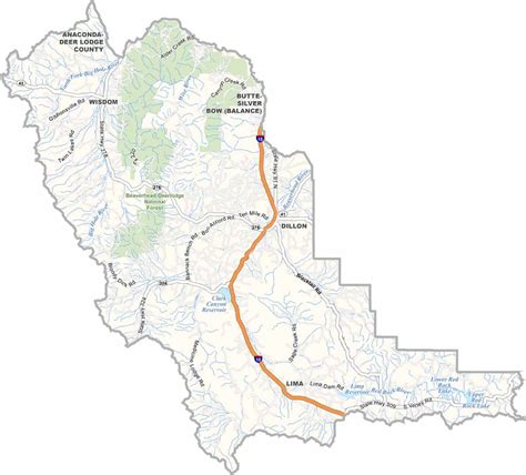 Montana County Map - US County Maps