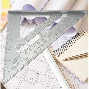 Aluminum Alloy Speed Square Combination Triangle Metric Ruler Carpenter ...
