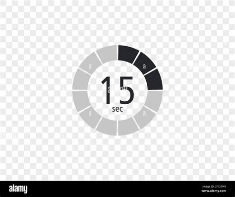 The 15 seconds, stopwatch, digital timer. clock and watch, Vector ...