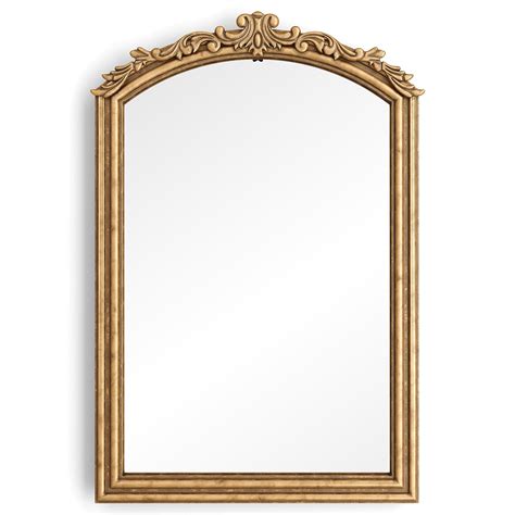 Barnyard Designs Vintage Gold Mirror - Ornate Antique Victorian Metal ...