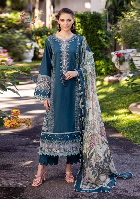 Shree Ombre Lawn Collection 25 Vol 4 Pakistani Suits Chiffon Dupatta