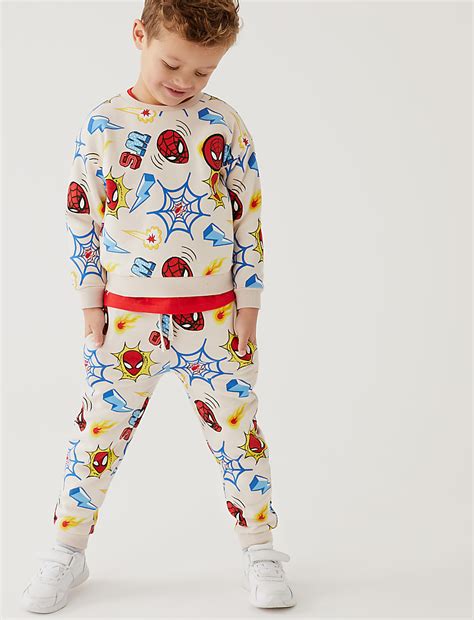 Buy Cotton Rich Spider-Man™ Sweatshirt at Marks & Spencer