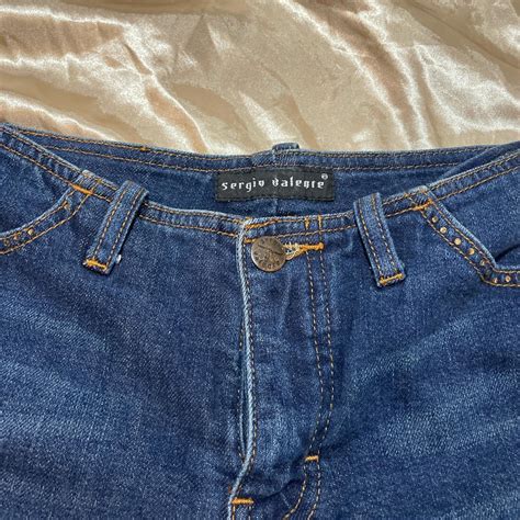 Low rise y2k Sergio valente jeans #y2k #bedazzled... - Depop