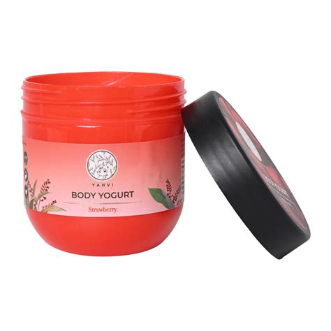 Buy Yahvi Body Yogurt Strawberry For 24 Hours Hydration with Strawberry ...