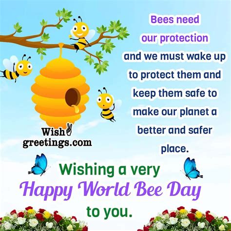 World Bee day Messages Quotes - Wish Greetings