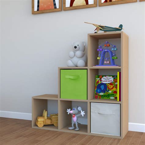 Buy LETMOBEL Stair-Step 6 Cube Organizer | Book Shelf Organizer Cube ...