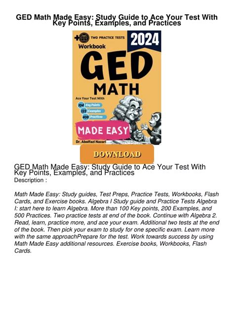 GED Math Study Guide 的图像结果