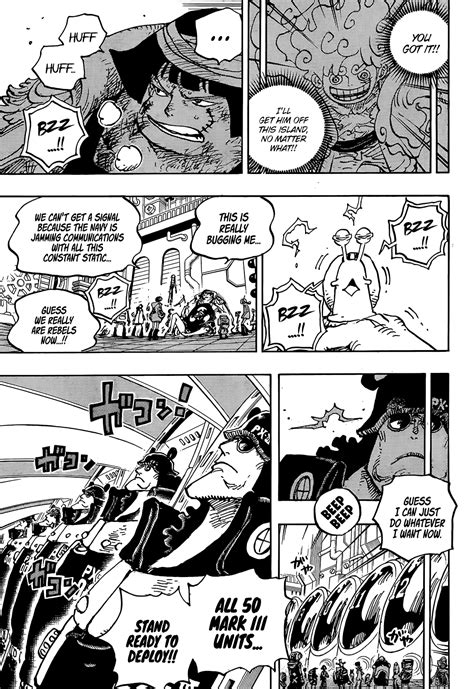 Spoilers de manga One Piece 1074 titulado "Mark 3"