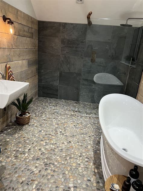 Pebble Floor Tiles Shower Pebble Tile Question. Shower Floor Is