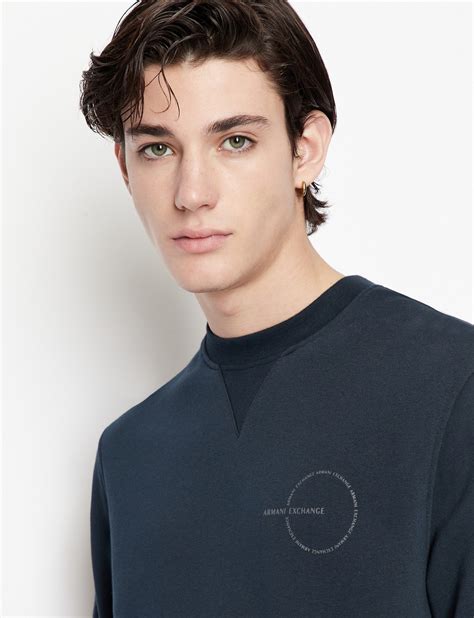 Circular Logo Print Organic Cotton Sweatshirt