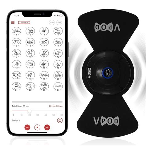 VPOD Wireless Tens Unit for Pain Relief - 24 Modes Electronic Muscle ...