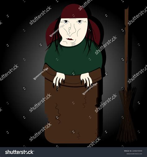 Creepy Old Lady Cartoon