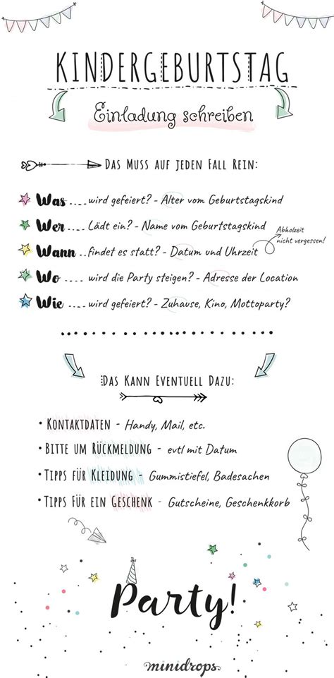Text Zum Kindergeburtstag Einladung